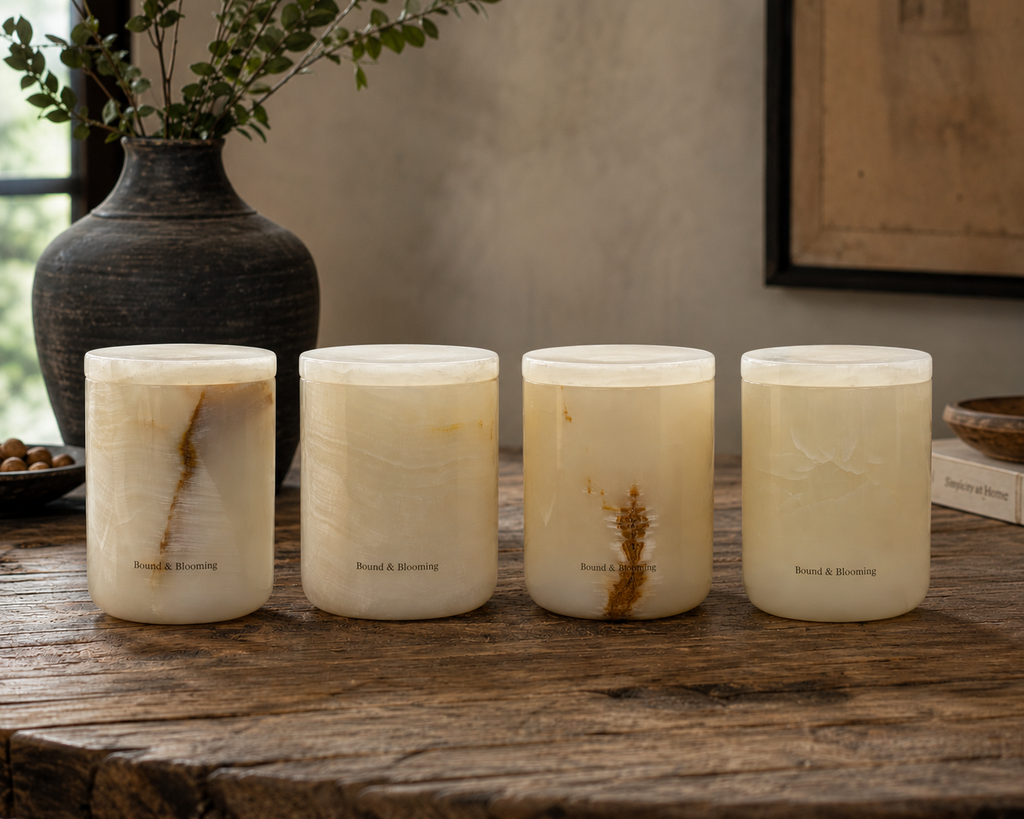 Heirloom Natural Onyx Candles