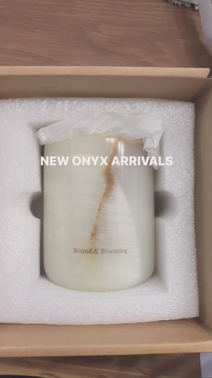 Heirloom Natural Onyx Candles